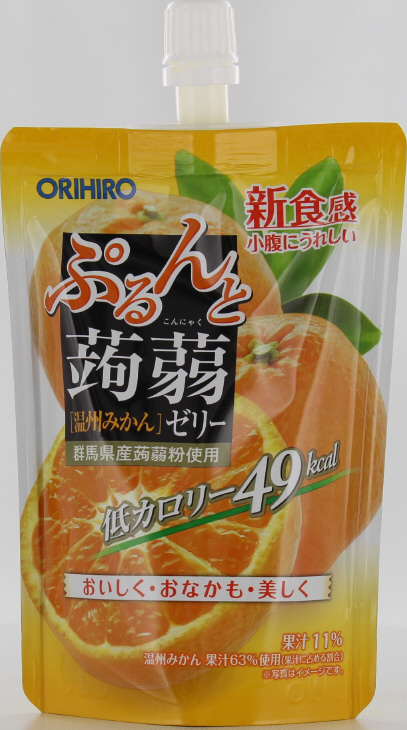 ぷるんと蒟蒻ゼリースタンディング　温州みかん